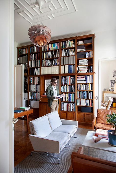 Latest news - Get inspired by Unique Homes – Jenny & Paul McCabe - Bukowskis Living In Amsterdam, House Extension Design, House Extension, Book Wall, Alvar Aalto, Bookcase Shelves, Fritz Hansen, Unique Homes, Bukowski