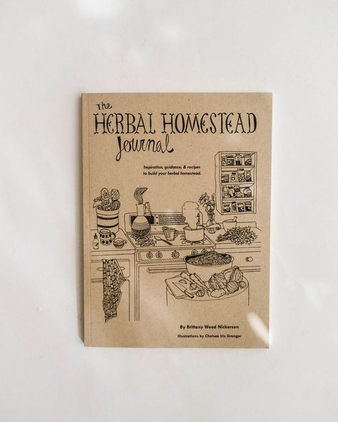 Inspiration, guidance, and recipes to build your herbal homestead. Filled with beautiful illustrations, this book brings you through each season of the year offering herbal wisdom, recipes, and advice to help you live a life of health, connected to the natural world. Organized by month, each chapter offers articles related to nutrition, medicinal herbs, medicine making, seasonal self-care, and cooking. By Brittany Wood Nickerson and Illustrations by Chelsea Granger 76 pages 6” x 8.25” The Natural World, Seasons Of The Year, Medicinal Herbs, Local Artisans, Long Weekend, Journal Inspiration, Natural World, Paper Goods, The Year