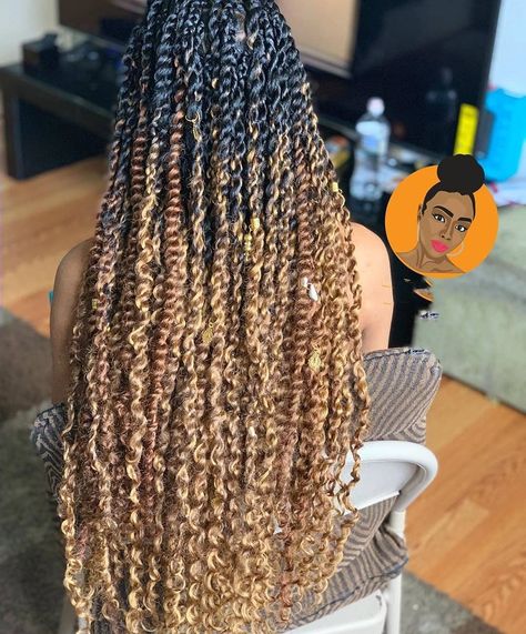 next hair extension on Instagram: “Here is how gorgeous your passion twist can be. Especially when it is ombre colored. I personally love 2 tone hair extension tho' probably…” Island Hairstyles, 2 Tone Hair, Mermaid Locs, Ombre Twist, Crochet Locs, Ombre Braid, Passion Twists, Big Box Braids Hairstyles, Goddess Braids Hairstyles