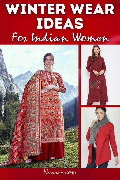 Get the latest winter wear ideas for Indian women. These winter wear Indian outfits include formal as well as casual Indian winter wear for women #wintercoat #winterseason #winteriscoming #winterstyle #winterwear #wintergear #winterclothes #winteroutfits #winterbedding #winterfashion #india #shoppingonline India Winter Outfits, Indian Winter Wear For Women, Winter In India, Winter Wear For Women, Blankets For Winter, Woman Power, Freelance Jobs, Winter Bedding, Clothes Winter