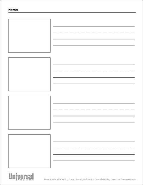 Write And Draw Template Free Printable, Draw And Write Template, Primary Writing Paper, Good Handwriting, Free Draw, Writing Printables, Draw And Write, Primary Writing, Writing Support