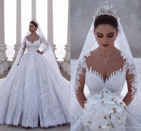 Arabic Wedding Dresses, Wedding Dresses Near Me, Baju Kahwin, Arabic Wedding, Dresses Bride, Wedding Dresses Lace Ballgown, Wedding Dresses Princess Ballgown, 2014 Wedding, Royal Wedding Dress