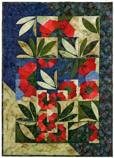 Quilt Inspiration Wallhanging Patterns, Applique Wall Hanging, Christmas Around The World, Flower Quilts, Landscape Quilts, Flower Quilt, Patchwork Quilt Patterns, Tree Quilt, Floral Quilt