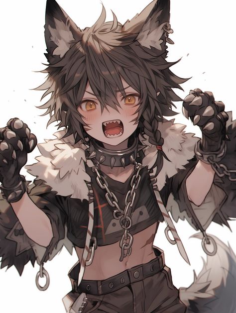 Human X Werewolf, Cute Werewolf, Anime Fox Boy, Wood Walker, Werewolf Drawing, Wolf Boy, Wolf People, Anime Goth, Anime Wolf