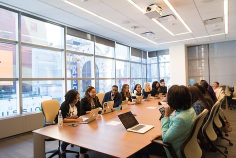 group of people sitting beside rectangular wooden table with laptops photo – Free Human Image on Unsplash Business Acumen, Work Environment, Training Courses, Home Business, Search Engine Optimization, Start Up, Storytelling, Social Network, Reno