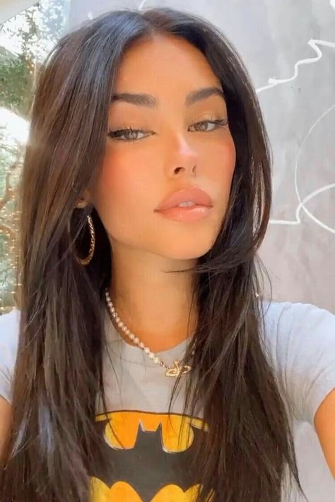 Grad Hair, Madison Beer Hair, Haircuts Straight Hair, Long Hair With Bangs, Haircuts For Long Hair, Hair Inspiration Color, Cut My Hair, Hair Inspo Color, Madison Beer