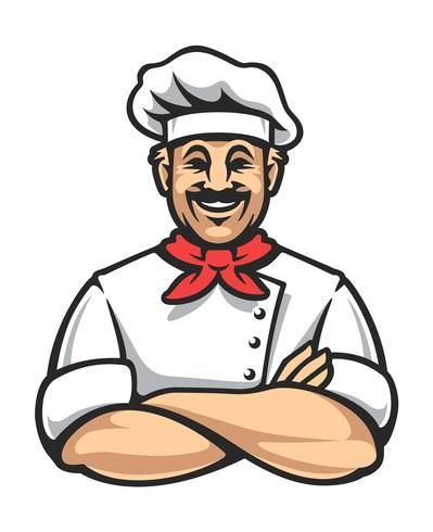 Happy Chef Vector Icon Chef Vector, Cartoon Chef, Chef Logo, Draw Cartoon, Cute Cartoon Characters, Cartoon Logo, Drawings Simple, Drawing Images, Vector Clipart