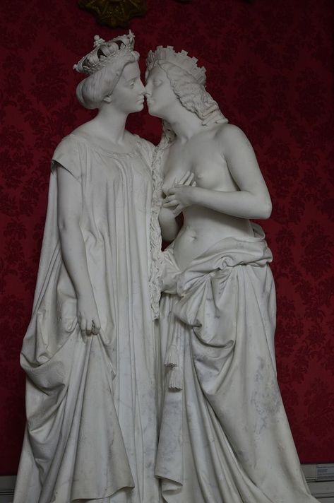 Lover statue. Free public domain CC0 photo. | free image by rawpixel.com Statues Greek, Lgbtq Fashion, Woman Statue, Lovers Images, Photo Sculpture, Person Photo, Classic Sculpture, Greek Statues, European Sculpture