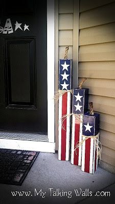 FIRECRACKER TUTORIAL hay girls let's make these!!! #4thofjuly #4thofjulydecor 4th Decorations, 2x4 Crafts, Quick Projects, 2x4 Projects, Porch Life, Wooden Things, 4th July Crafts, Crafty Mom, Independance Day