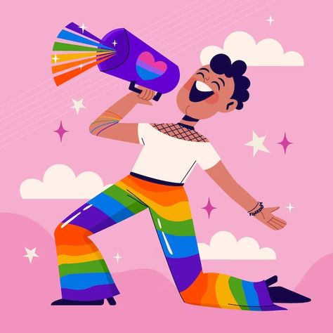 Premium Vector | Flat illustration for pride month celebration College Art Projects, Event Poster Design, Lgbtq Wedding, Queer Art, Event Poster, Flat Illustration, Gay Art, Pride Month, Graphic Design Branding