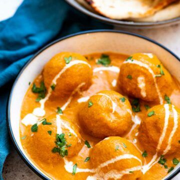 Malai Kofta - Caramel Tinted Life Malai Kofta Recipe, Kofta Recipe, Malai Kofta, Indian Diet, Stuffed Potato Balls, Tomato Gravy, Grated Potato, Red Chili Powder, Nutrition Labels