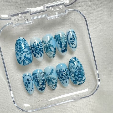 Hello My Friends! I have recently launched an online shop for press on nail sets! Here’s another pre-made set of one of my most popular designs of the year so far. Delft Dutch Pottery. You can find a link in my bio or: Zenstamping.myshopify.com There’s not a ton of inventory right now, but I make custom sets. Peruse my insta feed. I can make just about any set you like. Prices are based on complexity. Don’t know your sizes? I also sell $10 sizing kits. Each kit comes with two shapes, an... Delft Nails, Dutch Pottery, Dutch Ceramic, Alcohol Wipes, Nail Sets, Pottery Handmade, Popular Designs, Insta Feed, Delft