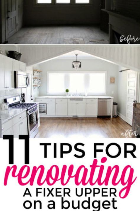 Here is how to save money when renovating a fixer upper - an abandoned 115 year old house. Renovating on a budget, fixer upper homes, is possible! Small House Renovation, Schul Survival Kits, Fixer Upper Homes, Easy Home Upgrades, Old Home Renovation, Old Houses Renovation, Fixer Upper Home, Old Home Remodel, Renovation Budget