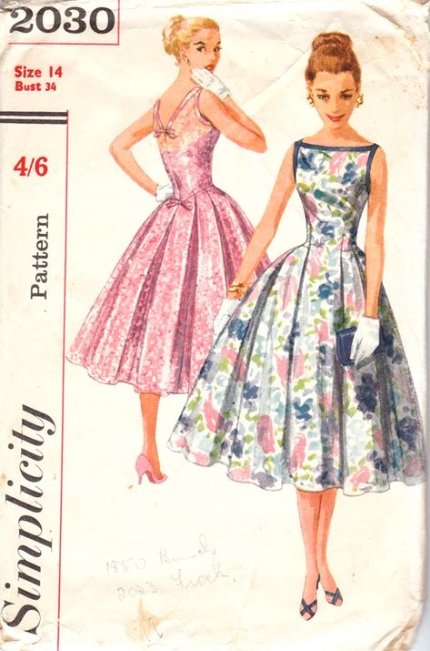 50s Dress Pattern, 60s Vintage Fashion, Vintage Clothes Patterns, 50s Women, Stylish Maternity Outfits, 20th Century Fashion, Vintage Dress Patterns, Vintage 1950s Dresses, Formal Party Dress