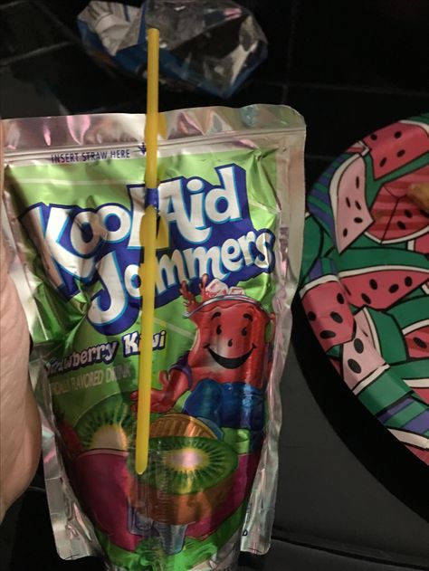 Koolaid Jammers Aesthetic, Kool Aid Aesthetic, Koolaid Aesthetic, Yummy School Snacks, Koolaid Jammers, Junk Snacks, Lee Core, Basketball Hairstyles, Just My Luck