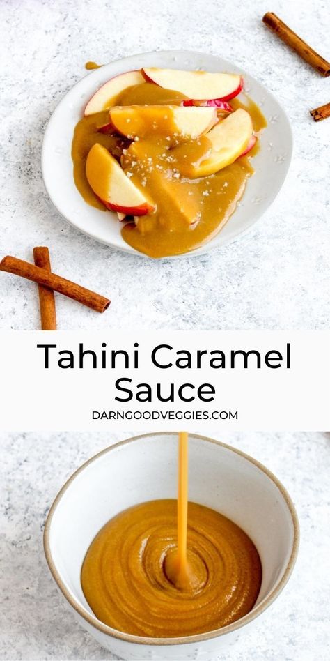 Sweet Tahini Sauce, Healthy Apple Sauce, Dates Caramel Sauce, Healthier Caramel Sauce, Dairy Free Salted Caramel Sauce, Vegan Caramel Dip For Apples, Healthy Date Caramel, Vegan Caramel Sauce Dates, Dairy Free Sauce