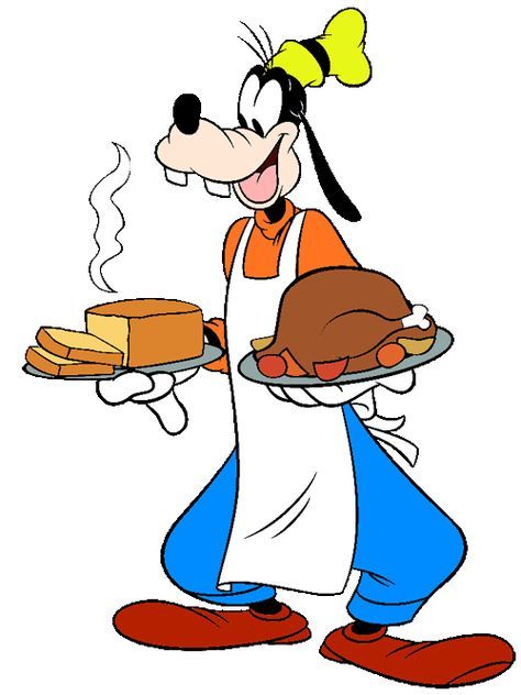 Disney Characters Goofy, Mouse Clip Art, Food Disney, Disney Thanksgiving, Mickey Mouse Face, Thanksgiving Cartoon, Disney Clipart, Goofy Disney, Cartoon Food