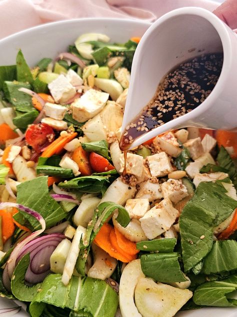 Bok Choy Fennel Salad Pak Choy Salad, Soy Dressing, Tofu Salad, Pak Choi, Fennel Salad, Napa Cabbage, Large Salad Bowl, Roast Pumpkin, Romaine Lettuce