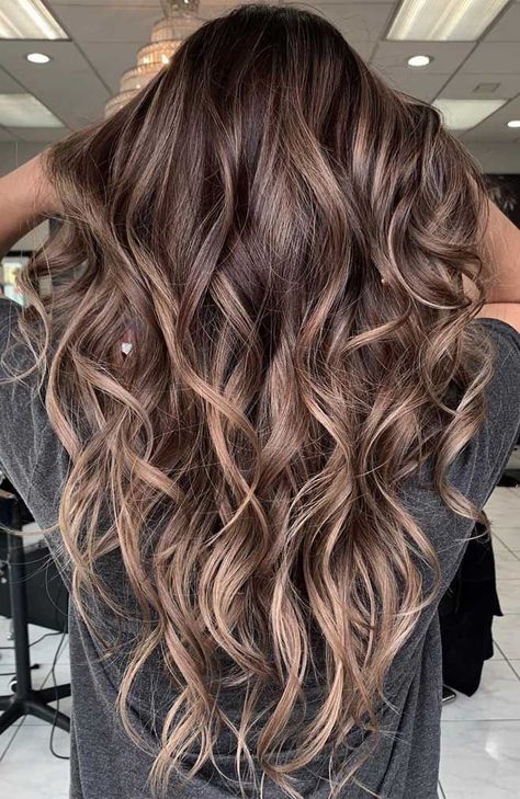 Brunette Balayage, Gorgeous Hair Color, Colored Curly Hair, Hair Color Light Brown, Brunette Balayage Hair, Beautiful Hair Color, Brown Hair Balayage, Light Hair Color, Balayage Brunette