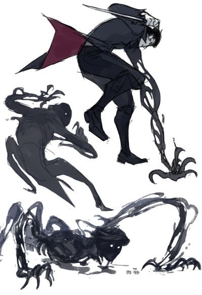 Shadow Oc Drawing, Shadow Magic Concept Art, Sick Character Design, Shadow Powers Art, Umbrakinesis Power, Shadow Magic Art, Shadow Character Design, Shadow Oc, Shadow Sorcerer