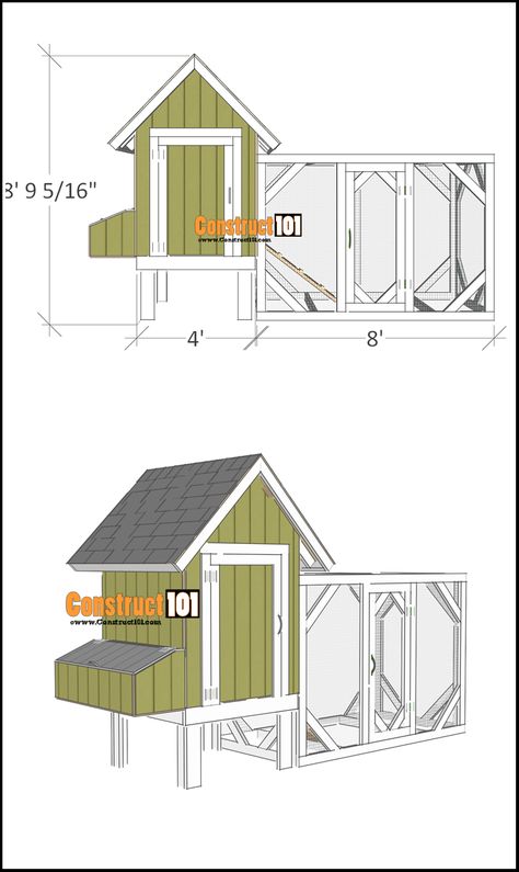 Chicken Coop Blueprints Free, Chicken Coop Plans Free Step By Step, Small Chicken Coop Plans, Chicken Coops Plans, 4x4 Chicken Coop Plans, Diy Small Chicken Coop, 4x6 Chicken Coop Plans, Chicken Coop Ideas Plans, Free Chicken Coop Plans Diy Step By Step