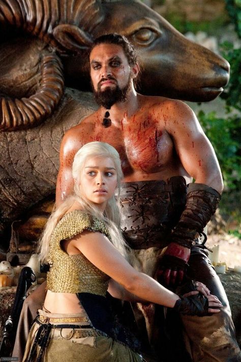 Khal Drogo & his Khaleesi Game Of Thrones Wallpaper, Game Of Throne Daenerys, Game Of Thrones Tv, Fire And Blood, Lisa Bonet, Hbo Game Of Thrones, Cersei Lannister, Gra O Tron, Games Of Thrones