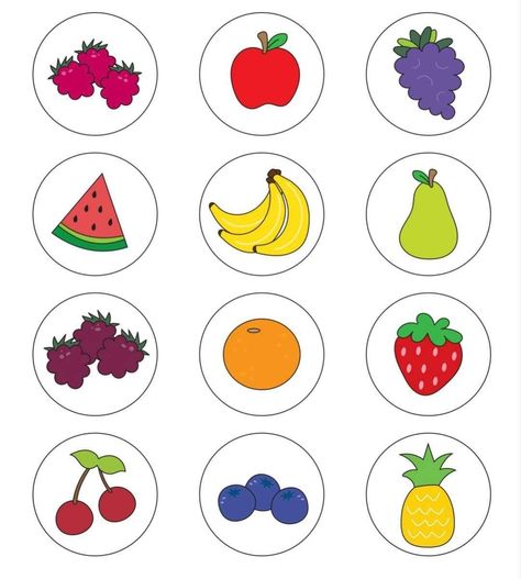 Healthy Food Activities For Preschool, Farm Animals Preschool, Senses Activities, Matching Colours, Coloured Background, Preschool Activities Toddler, Baby Learning Activities, Learning To Read, Hand Crafts For Kids