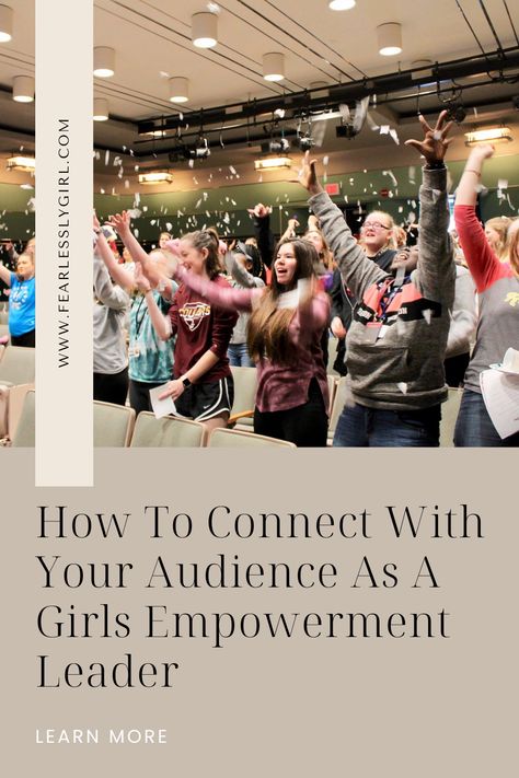 Women Empowerment Conference Themes, Teen Activities, Empowerment Activities, Conference Themes, School Assembly, Genuine Connection, School Assemblies, Womens Conference, Activities For Teens