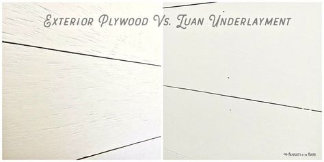 Most DIY shiplap tutorials I’ve seen use 4’ X 8’ sheets of 1/4″ luan underlayment  ripped down to 6” to 8” wide planks. We’ve used 1/4″ underlayment as faux shi… Types Of Plywood, Tile Accent Wall, Classic Bathroom Design, Installing Shiplap, Shiplap Wall Diy, Shiplap Bathroom, Concrete Retaining Walls, Shiplap Walls, Inexpensive Decor