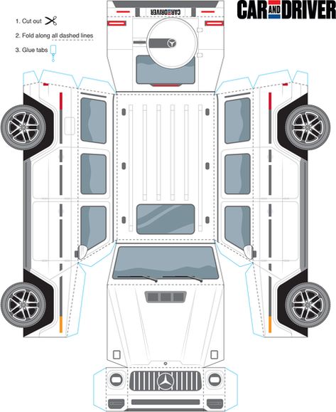 2020 Mercedes-AMG G63 Paper Craft Car, Paper Toy Car, Paper Cars, Car Papercraft, Amg G63, Paper Model Car, 3d Templates, Free Paper Models, Car Diy