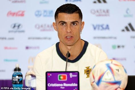 Cristiano Ronaldo fended off questions regarding his departure from Manchester United Manchester United Ronaldo, Ronaldo Portugal, Cristiano Ronaldo Portugal, Soccer Legends, Cr7 Messi, Sir Alex Ferguson, Forever Book, Man Of The Match, Sports Celebrities