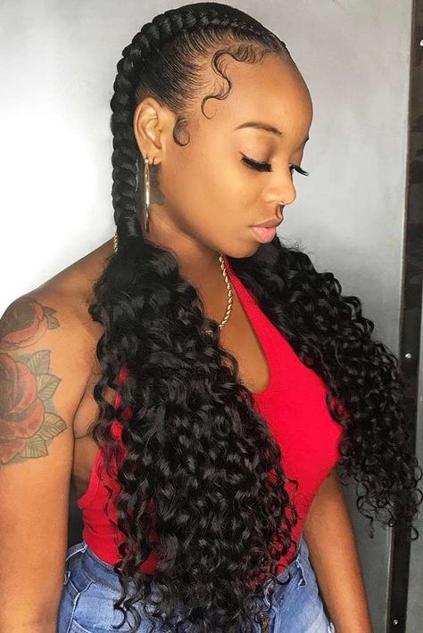 Cornrows Updo, Trendy We Fryzurach, Weave Hairstyles Braided, Two Braid Hairstyles, Twisted Hair, Goddess Braids Hairstyles, Braided Ponytail Hairstyles, Ballerina Nails, Braids With Weave