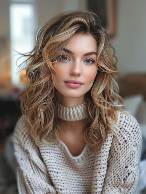 Explore Top Medium Wavy Hairstyle Ideas for a Fresh Look Red Hair Updo, Big Wavy Curls, Volume Curls, Womens Haircuts Medium, Wavy Hairstyles Medium, Bob Haircut Curly, Blonde Bob Hairstyles, Romantic Hairstyles, Haircuts For Long Hair