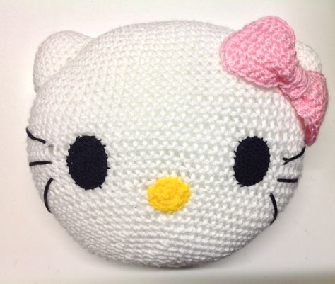 crochet hello kitty pillow Crochet Hello Kitty, Kitty Pillow, Hello Kitty Pillow, Hello Kitty Crochet, Crochet Collection, Space Wallpaper, Kitty Plush, Wallpaper Ipad, Friends Characters