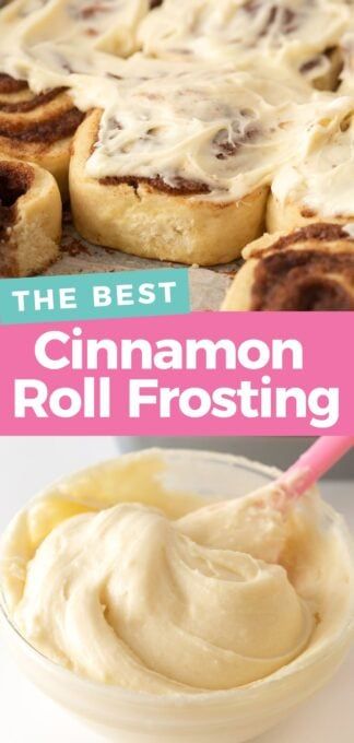 Cinnabon Frosting Recipe, Frosting For Cinnamon Rolls, Easy Cream Cheese Frosting, Cinnamon Roll Frosting, Cream Cheese Frosting Easy, Cinnamon Roll Icing, Cinnamon Rolls Easy, Homemade Frosting, Cream Cheese Frosting Recipe