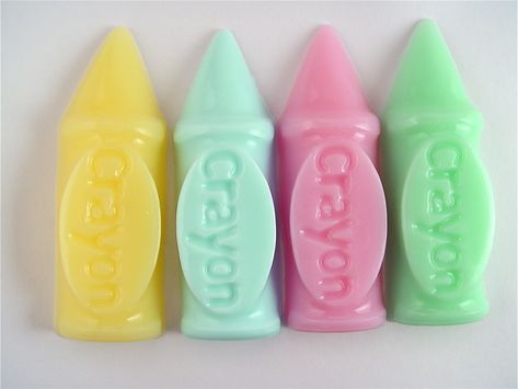 Funny Soap, Puppy Time, Kidcore Aesthetic, Crayon Box, Bright Pastels, I Want To Eat, Best Candles, Snack Time, Color Combos