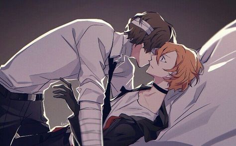 Shin Soukoku Fanart, Soukoku Fanart, Bungou Stray Dogs Chuya, Shin Soukoku, Dazai Bungou Stray Dogs, The Amazing World Of Gumball, Dazai Osamu, Bongou Stray Dogs, Darling In The Franxx