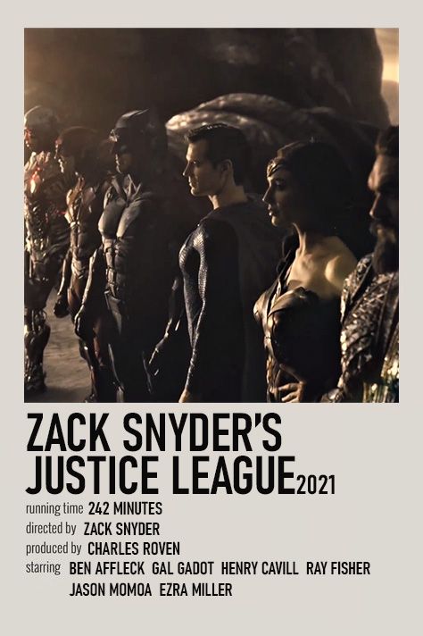 Zack Snyder Justice League Poster, Justice League Movie Poster, Justice League Poster, Hollywood Dance, Nostalgic Movies, Zack Snyder Justice League, Zack Snyder's Justice League, Movie Film Poster, Justice League Movie