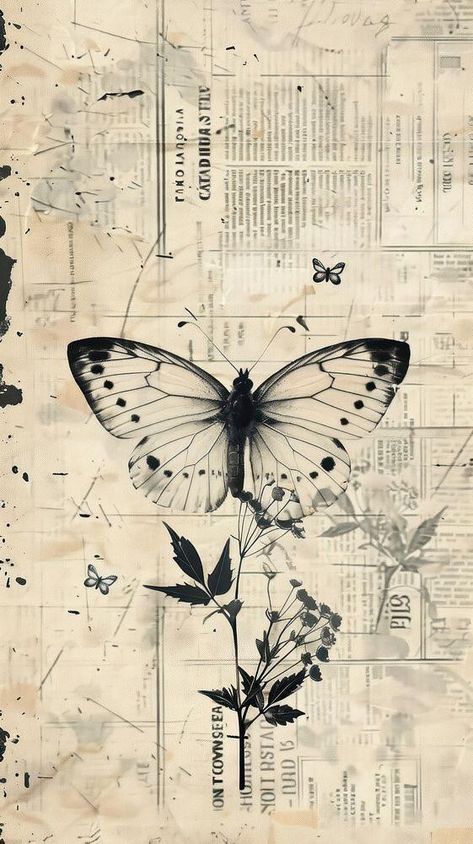 Cute Animal Collage Wallpaper, Butterfly Aesthetic Wallpaper Vintage, Butterfly Iphone Wallpaper, Image Of Butterfly, Ipad Inspo, Butterfly Collage, Sunflower Iphone Wallpaper, About Butterfly, Wallpaper Aesthetic Wallpaper