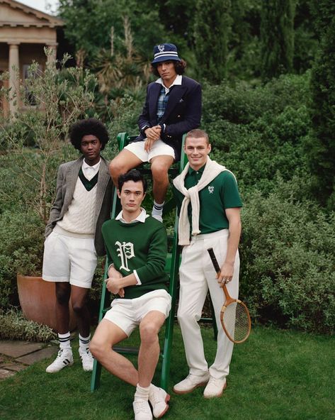 Polo Ralph Lauren on Instagram: “Embracing the style codes of sport dressing, our newest #PoloRalphLauren collection pulls inspiration from athletic tradition. In a color…” Tennis Outfit Men Vintage, Country Club Aesthetic Men, Preppy Photoshoot, Country Club Outfit, Polo Ralph Lauren Outfits, Country Club Aesthetic, Country Club Style, Preppy Boys, Club Aesthetic