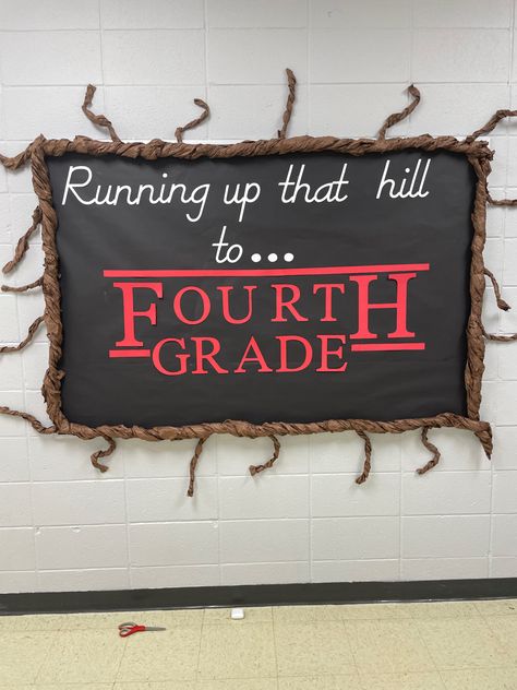 Stranger Things Student Council Posters, Stranger Things Classroom Theme, Stranger Things Hallway Decorations, Stranger Things Classroom Ideas, Stranger Things Decoration Ideas, Stranger Things Bulletin Board, Stranger Things Classroom, Stranger Things Door Decorations, Stranger Things Decorations