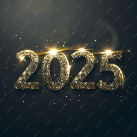 Premium Photo | Shiny festive New Year39s figures 2025 2025 gold on a dark background top view 2025 Gold, 2025 Background, 2025 Logo, New Year Logo, New Year Pictures, Gallery Wallpaper, New Year Photos, Happy New Year Wishes, Vision Board Manifestation