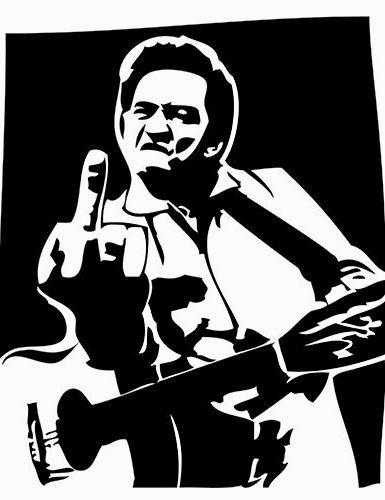 Johnny Cash Johnny Cash Folsom Prison, Johnny Cash Art, Engraver Ideas, Vinyl Decals Car, Folsom Prison, Silhouette Stencil, Tattoo Art Drawings, Airbrush Art, Black Work