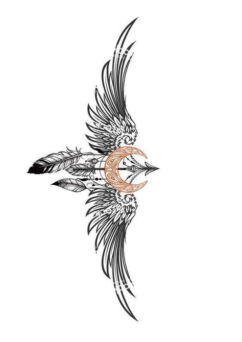 Tattoo Under Breast, Eagle Wing Tattoos, Flor Iphone Wallpaper, Underboob Tattoo Designs, Full Hand Tattoo, Native American Tattoos, Native Tattoos, Torso Tattoos, Wing Tattoo Designs