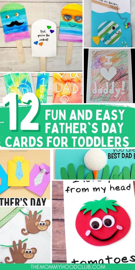 Homemade Father’s Day Card Toddler, Father's Day Diy Gift Ideas From Toddler, Diy Birthday Card For Dad From Toddler, Toddler Birthday Card For Dad, Birthday Card For Dad From Toddler, Daddy Birthday Cards From Kids, Father’s Day Cards From Toddlers, Birthday Card For Dad From Kids, Dad Birthday Card Diy