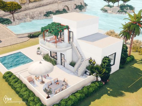 Honeymoon Cottage House Plan, Sims 4 Love Island Villa, Sims 4 Cc Honeymoon, Sims 4 Honeymoon House, Sims 4 Honeymoon, Sims 4 Houses Gallery, Sims 4 Backyard, Sims 4 Villa, Moon Hotel