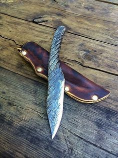 High Carbon Wire Rope Cable knife by CineScapeStudios on Etsy, $200.00 Cable Knife, Black Smithing, Handcrafted Knife, Forged Knife, Seed Bank, Damascus Knife, Knife Design, Cool Knives, Handmade Knives