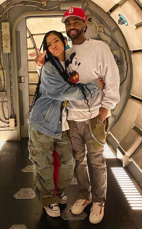 Big Sean Outfits, Big Sean Fashion, Big Sean And Jhene Aiko, Sean And Jhene Aiko, Big Sean And Jhene, Rapper Outfits, Jhene Aiko, Big Sean, Disney Couples