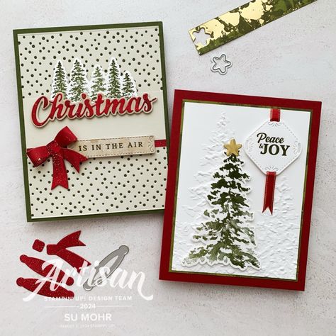 Season Of Elegance September Design Team Project - Aromas and Art Screen Cards, Simple Holiday Cards, Hand Crafted Cards, Step Cards, Stampin Up Christmas Cards, Christmas Card Crafts, Stampin Up Christmas, Diy Christmas Cards, Merry Christmas Card