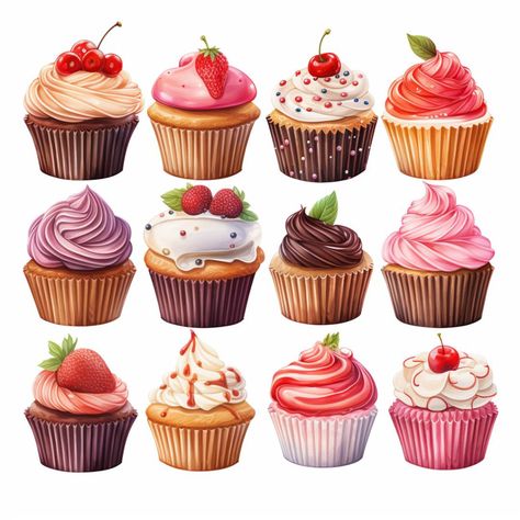 🧁✨ Sweeten Up Your Projects with Our Cupcake Clip Art! ✨🧁 Introducing our deliciously delightful Cupcake Clip Art collection! Cupcake Clip Art, Moon And Stars Wallpaper, Cupcake Clipart, Birthday Party Invites, Cute Cupcakes, Party Invites, Unique Crafts, Good Enough, Social Media Graphics